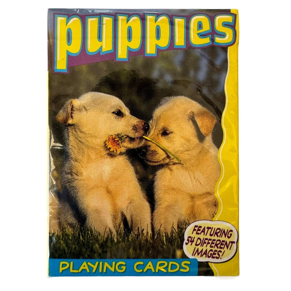 Puppies Playing Cards 54 Count Pet Owner Brand Dog Lovers New Sealed by Hoyle
